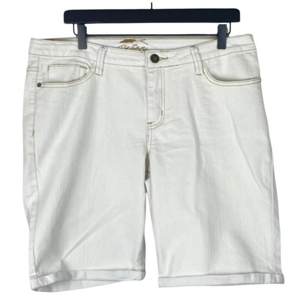 Bob Timberlake Bermuda Shorts Womens Size 14 White Denim Shorts